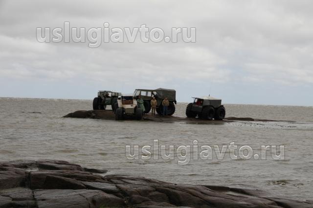 вездеходы в белом море