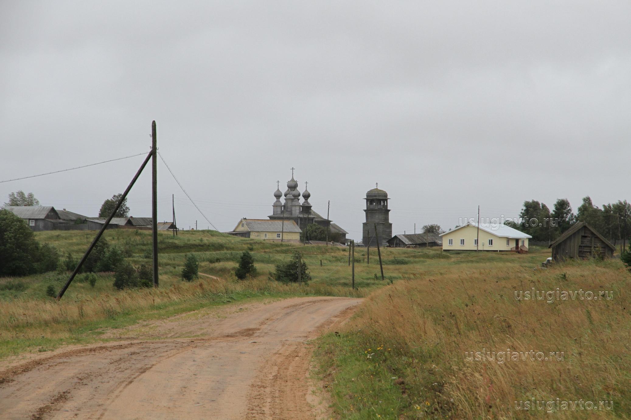 вид с дороги на д. Кондратьевская